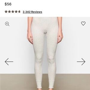 Gray skims cotton legging